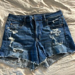 American Eagle High Rise Shortie Shorts
